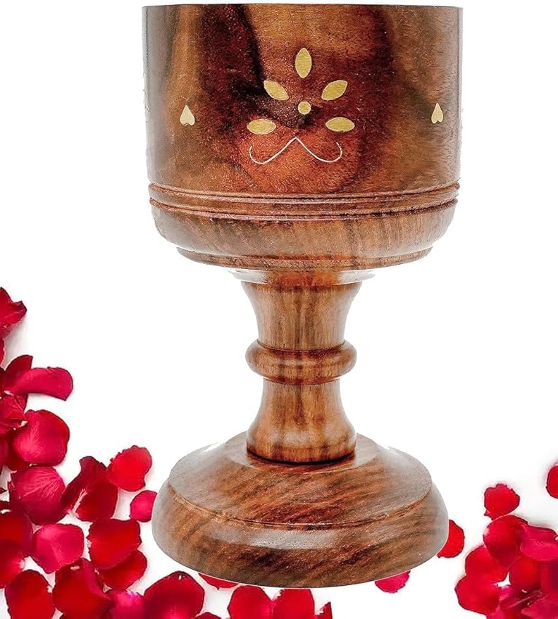Traditional Wooden Incense Burner for Loban & Dhoop Sticks | VudRtyst Pooja Room Decor with Kapur Diffuser | Elegant Home Fragrance Holder