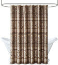 Bellagio Taupe Shower Curtain, Transitional Shower Curtains for Bathroom, 72 X 72, Beige
