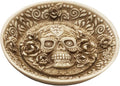 Pacific Giftware Day of The Dead Sugar Skull face Incense Burner Resin Figurine Dish
