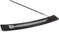 Incense Garden Wooden Incense Holder for Sticks Triquetra Black Painted Wood 10 inches Long