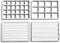 Frebeauty Jewelry Trays for Drawer,Set of 4 Jewelry Organizer and Storage | Velvet Material,Stackable,Adjustable Dividers,Drawer Inserts for Rings Studs Bracelet,Earring Organizer for Women Girls