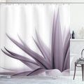 Ambesonne Flower Shower Curtain, Ombre Color Change Style Leaves Water Colored Print Calming Details Image, Cloth Fabric Bathroom Decor Set with Hooks, 69" W x 84" L, Mauve Coconut