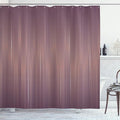 Ambesonne Abstract Art Shower Curtain, Vertical Color Bands Stripes Lines Vintage Dramatic Digital Illustration, Cloth Fabric Bathroom Decor Set with Hooks, 69" W x 70" L, Mauve Taupe