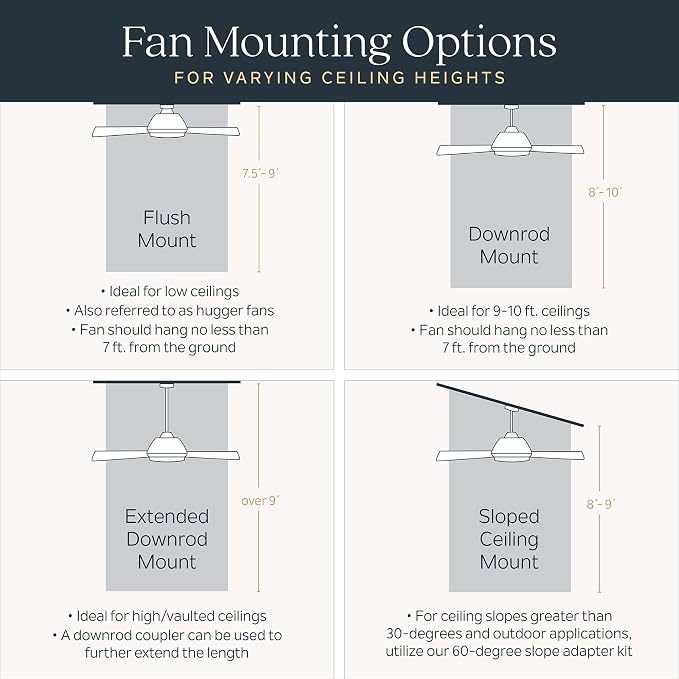 Kichler Spyn 52" Ceiling Fan with LED Lights in Anvil Iron, 3-Blade Contemporary Industrial Ceiling Fan, 3000K, Included Wall Control, (52" W x 14.5" H), 300275AVI