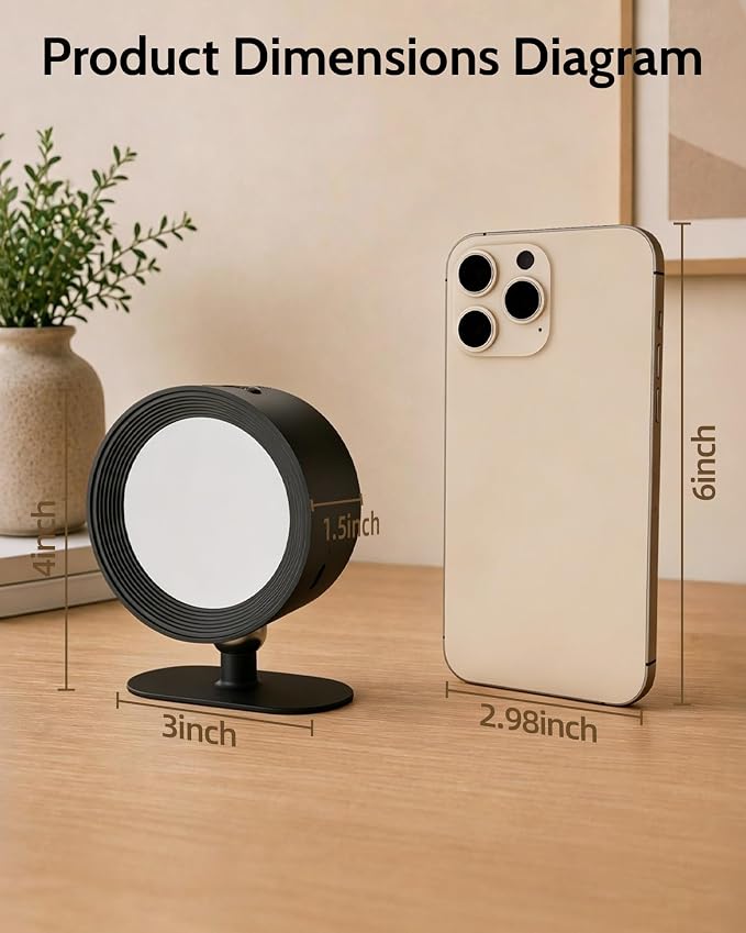 LED Wall Mounted Lights, Rechargeable Wall Sconces, 3 Color Temps, Remote & Touch, 360° Rotating and Dimmable for Bedroom, Bedside & Reading (Black, 2 Pack)