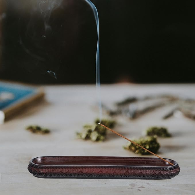 BESPORTBLE Incense Stick Holder and Burner Base Vintage Style Resin Desktop Censer Decor for Home Fragrance and Meditation Use