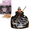 SOUL STICKS Backflow Incense Holder Burner Waterfall Fountain for Home, Office, Yoga, Room Decor & Aromatherapy with 1 Pack of 10 Backflow Fragrance Cones Included (Primrose Path)
