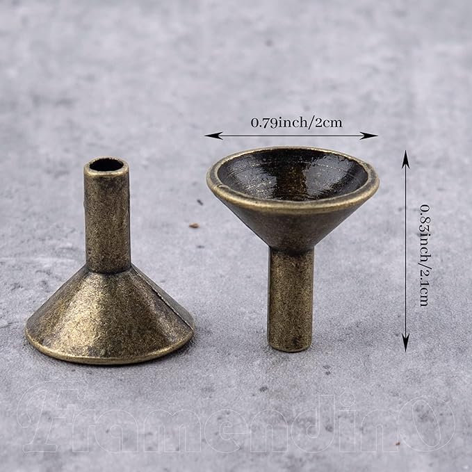Framendino, 6 Pack Metal Backflow Incense Cone Holders Retro Stick Rack Storage Parts for Burner