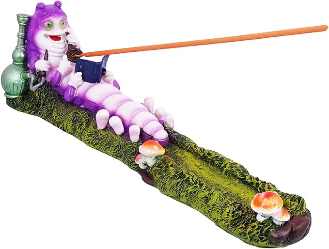 Caterpillar Incense Burner – Decorative Nature-Inspired Incense Holder for Stick Incense, Whimsical Garden & Meditation Home Décor Accent
