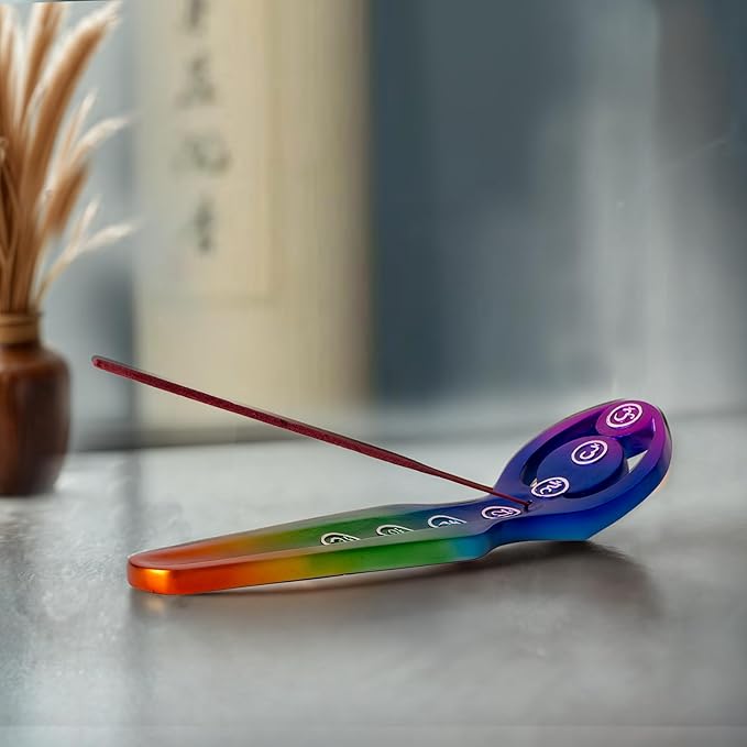 Pacific Giftware PT Rainbow Spiral Goddess Resin Figurine Incense Holder