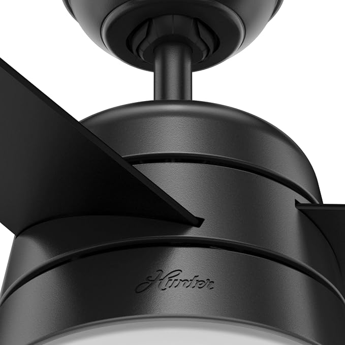 Hunter Aker, Indoor, Ceiling Fan, Modern, Small, 36 inch, Matte Black