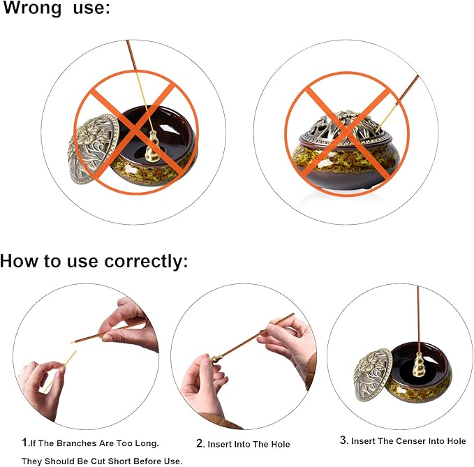 Ceramic Home Decoration Incense Sticks or Cones Burner Porcelain Incense Holder