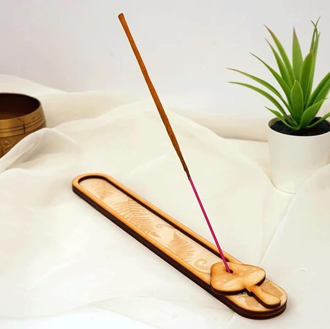 Incense Holder, Ash Catcher, Meditation Accessories, Spiritual Ornaments, Enhance Meditation Yoga Meditation Spa Room Decoration (Mushrooms)