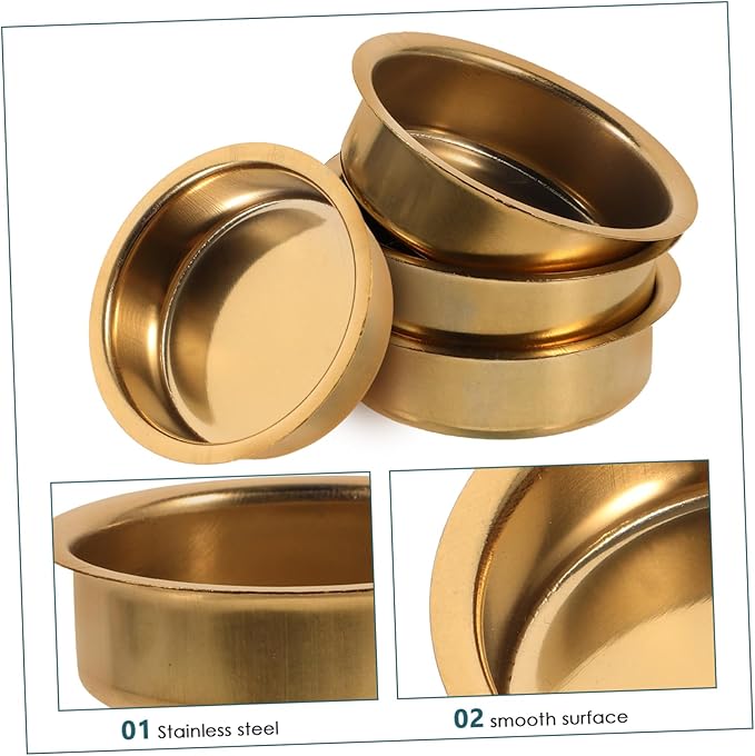 ABOOFAN 6-Pack Incense Burner Replacement Inner Disks 2.36 Inch Round Metal Plates for Arabic Censer Aromatherapy Incense Holder Accessories