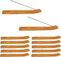 Honbay 12PCS Wooden Incense Sticks Holder Lightweight Incense Burner Ash Catcher Wooden Incense Tray for Home Fragrance Decor or Hotel Aromatherapy Ornament (9.25")