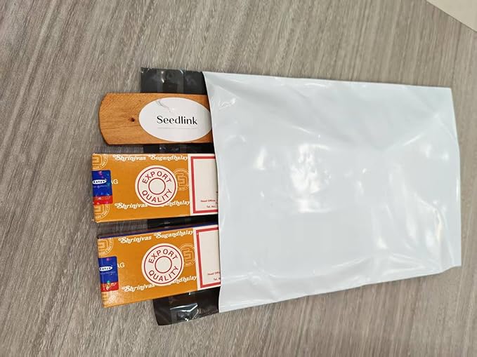 Satya Nag Champa Sandalwood 15grams x 2 Packs Incense Sticks with Seedlink Incense Sticks Holder for Positivity, Meditation, Relaxation, Yoga, Healing
