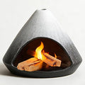 Incense Burner Holder for Palo Santo Sticks,Sage,Cone,Mountain-Inspired Handcrafted Ceramic Ash Catcher Smudge Bowl for Yoga Meditation Energy Cleansing Room Décor,Black