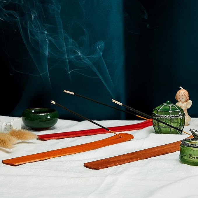 Handmade Wooden Incense Stick Holder Wood Incense Burner Ash Holder Trays for Sticks Home Utilities Accessories and Buddha Hall(36 Pieces)