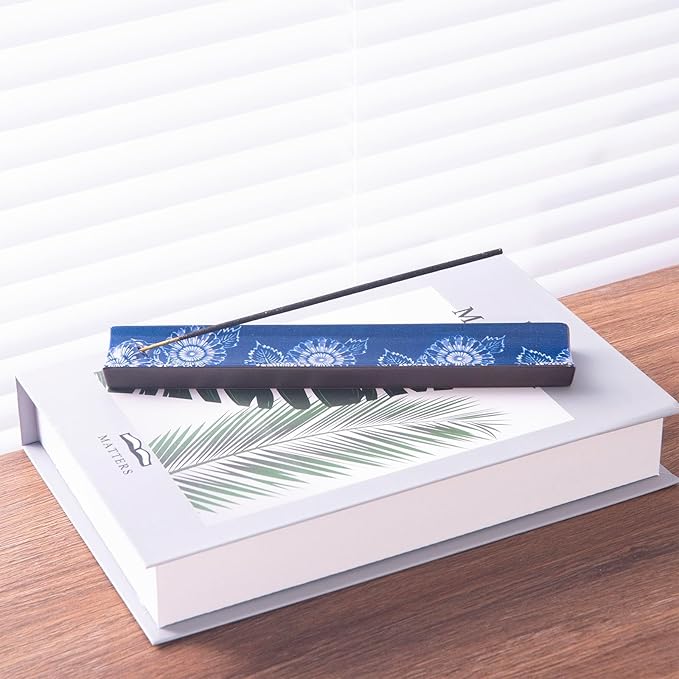 Incense Holder for Sticks, Ceramic Incense Burner with Ash Catcher, Aesthetic Decor for Home, Room & Office, Unique Gifts for Housewarming Yoga, Meditation & Spa