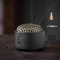 Incense Burner,incense Burner Holder with Lid,ceramic Incense Burners,incense Burner+incense Holder+fireproof Cotton+tweezers,smudge Bowl for Meditation Yoga,aromatherapy for Home Decor, Office