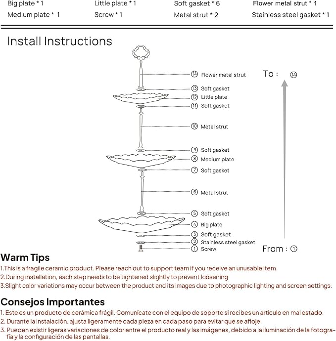 Sumerflos 3 Tier Porcelain Cupcake Stand, Tiered Serving Cake Stand, Square White Embossed Dessert Stand, Weddings Parties Pastry Serving Tray