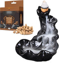 SOUL STICKS Backflow Incense Holder Burner Waterfall Fountain for Home, Office, Yoga, Room Decor & Aromatherapy with 1 Pack of 10 Backflow Fragrance Cones Included (Fountain)