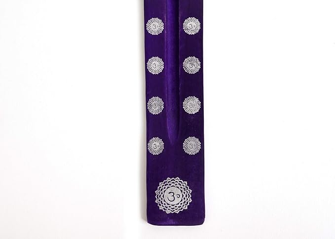 Incense Garden Pack of 7 Stick Incense Holders - 10 inches - Colorful Chakra - Ash Catcher