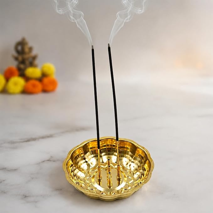 Spillbox Incense Holders Medium Gold