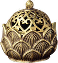 Gold Lotus Incense Burner Vintage Flower Incense Holder Incense Cone Burner for Home Fragrance Decoration, Incense Holders（2.9 x 3cm）