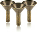 3Pcs Backflow Incense Holder Alloy Cone Burner Cones Sticks Ash Catcher Base Protector Retro Funnel Stand Mini Censer Tray Rack for Incense