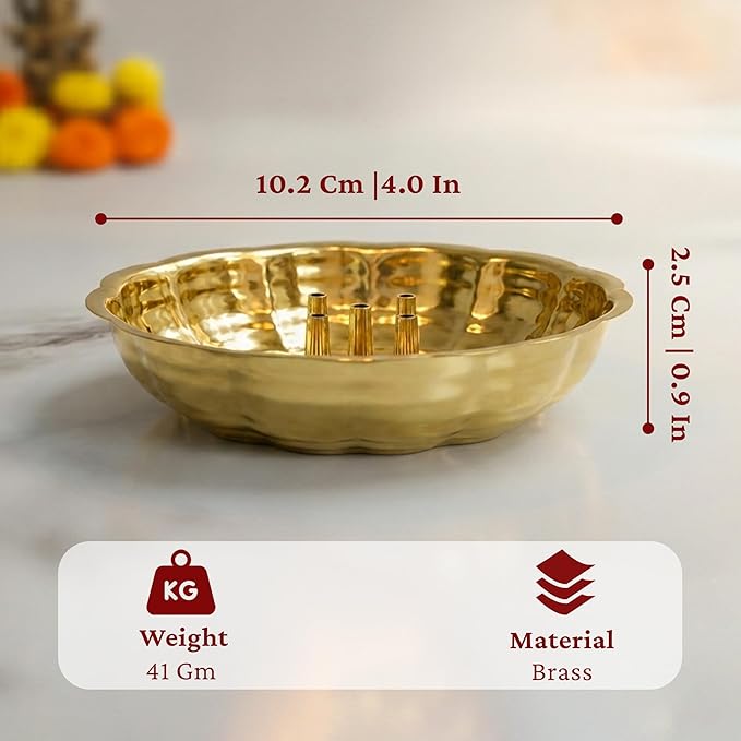 Spillbox Incense Holders Medium Gold