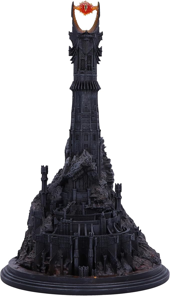 Nemesis Now Lord of The Rings Barad Dur Backflow Incense Burner 26.5cm, Resin, Black, Officially Licensed Lord of The Rings Sauron™ Merchandise, Cast in The Finest Resin, Expertly Hand-Painted