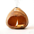 Palo Santo Holder Ceramic,Mini Chiminea Cone Incense Burner,Incense Chimney for Palo Santo Sticks,Altar,Sage,and Cone Burning,Yoga Spa Aromatherapy Meditation,Home Decor (White Texture)