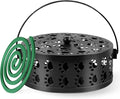 Generic Cute Cat's Claw Mosquito Coil Holder with Handle Metal Fireproof Mosquito Coils Burner Outdoor Camping Use, Black