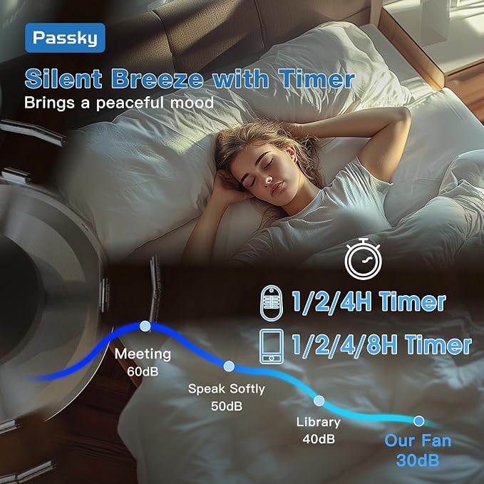 Passky Ceiling Fans with Lights, 52 inch Flush Mount Ceiling fan with Remote Control, Low Profile Silver Ceiling Fan for Bedroom, Farmhouse, Reversible, 3CCT, Dimmable, Noiseless DC Motor