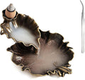 Waterfall Incense Cone Holder Lotus and Frog Bronze Backflow Insense Burner Metal Incense Holder Aromatherapy Ornament Home Decoration