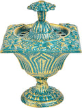 Sungmor Multi-Purpose Cast Iron Incense Holder, Incense Stick Burner Ash Catcher, Decorative Vintage Heavy-Duty Holder for Burning Incense Stick & Cone, Bakhoor, Sage Cones, Beautiful Incense Burner