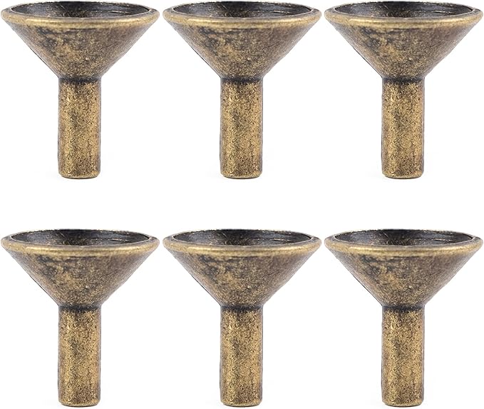 Framendino, 6 Pack Metal Backflow Incense Cone Holders Retro Stick Rack Storage Parts for Burner