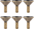 Framendino, 6 Pack Metal Backflow Incense Cone Holders Retro Stick Rack Storage Parts for Burner