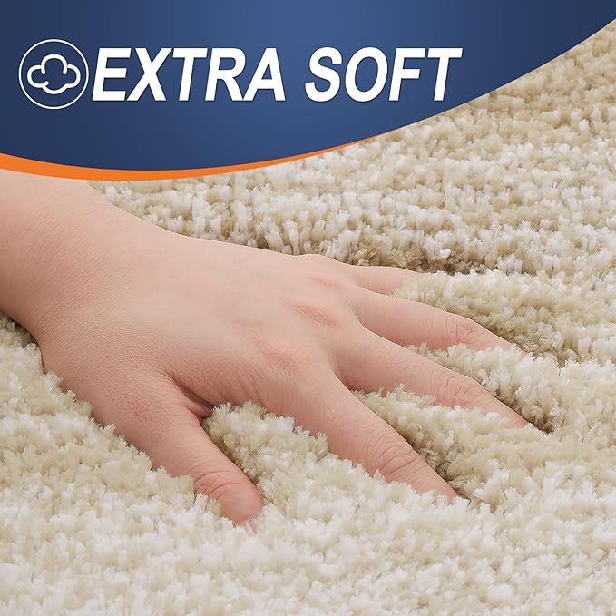 OLANLY Large Bathroom Rugs Mat 50x30, Extra Soft Absorbent Microfiber Bath Rugs, Rubber Backing, Quick Dry, Machine Washable Bath Mats for Bathroom Floor, Tub and Shower, Home Decor Accessories, Tan