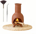 Handmade Terracotta Palo Santo Holder – Suitable for Burning Sage & Palo Santo - Mexican-Style Chimney Incense Burner, an Incense Burner for Spiritual Meditation, Yoga or Home Decoration