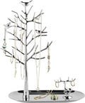 MORE&LESS Tree and Deer Jewelry Rack,for Ring Earrings Necklace Bracelet,Suitable for living rooms, bathrooms,offices,etc.