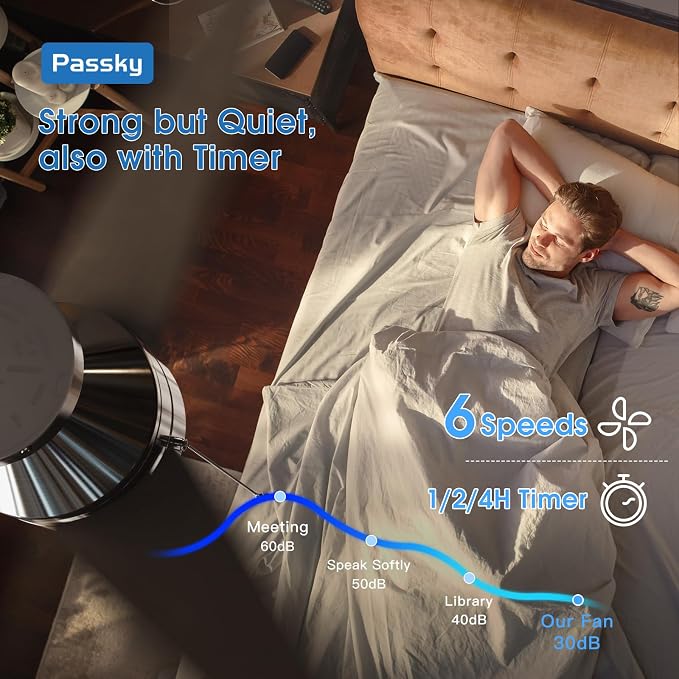 Passky Ceiling Fans with Lights, 52 inch Low Profile Ceiling Fan with Pull Chain and Remote Control, Flush Mount, Reversible, 5CCT, Dimmable, Noiseless, Nickel Pull Cord Ceiling Fan for Bedroom