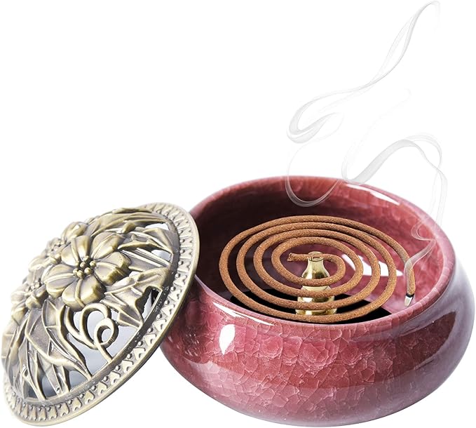 Ceramic Home Decoration Incense Sticks or Cones Burner Porcelain Incense Holder