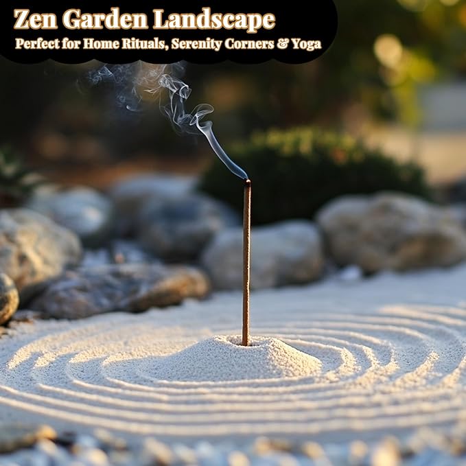 MAQIHAN Fine White Sand for Incense Holders - Fine Sand for Crafts Quartz Zen Garden Decorative Sand for Vases Filler, Wedding Unity Ceremony, Incense 425 g