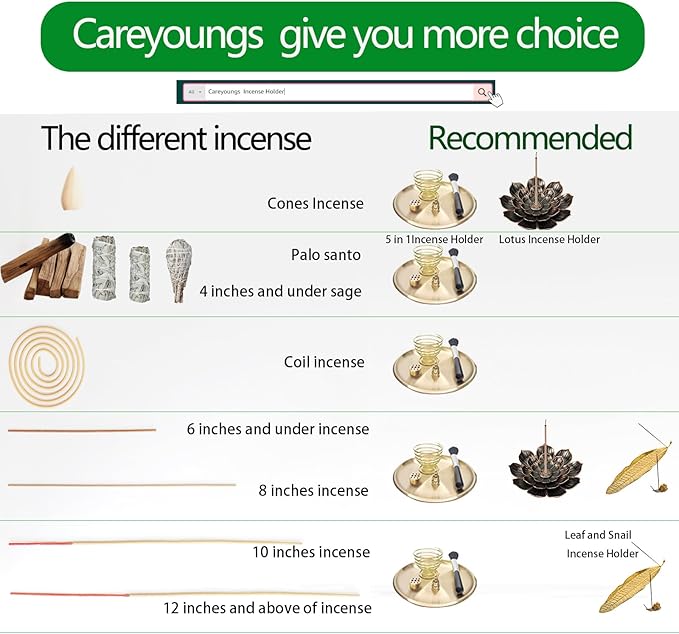 Leaf and Snail Incense Burner, Incense Holder Set Incense Ash Catcher, Incense Sticks Holder for Meditation Room, Yoga, Home, Office (red Bronze)