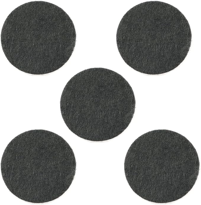 5pcs Incense Burner Black Ash Catcher Pad 45mm Fireproof Mat High Temperature Cotton Pad Fire Cotton Incense Burner Accessories Fit for Incense Sticks Coils