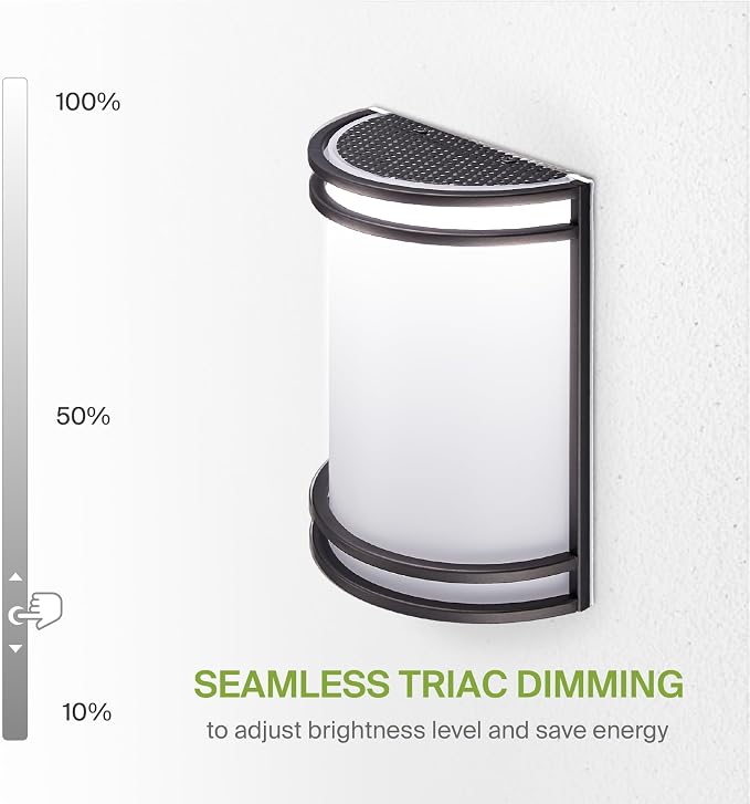 ASD Indoor LED Wall Sconce Lights - 10 Inch 15W Bronze Modern LED Wall Sconces Hardwired - ETL Dimmable 3000K 4000K 5000K Adjustable Sconce Light Fixture for Bedroom, Hallway