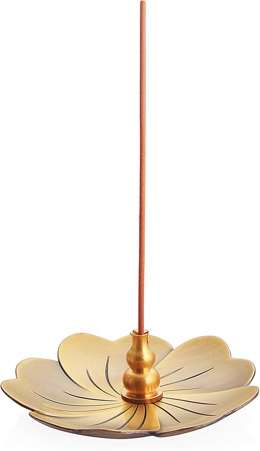 Incense Burner for Incense Coil,Incense Sticks Holder,Gourd Style Brass Censer Burner