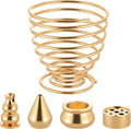 OIIKI Brass Incense Holder, Coil Incense Burner, Incense Stick Holder, Alloy Cone Ash Catcher for Indoor Outdoor Use (5 Styles)